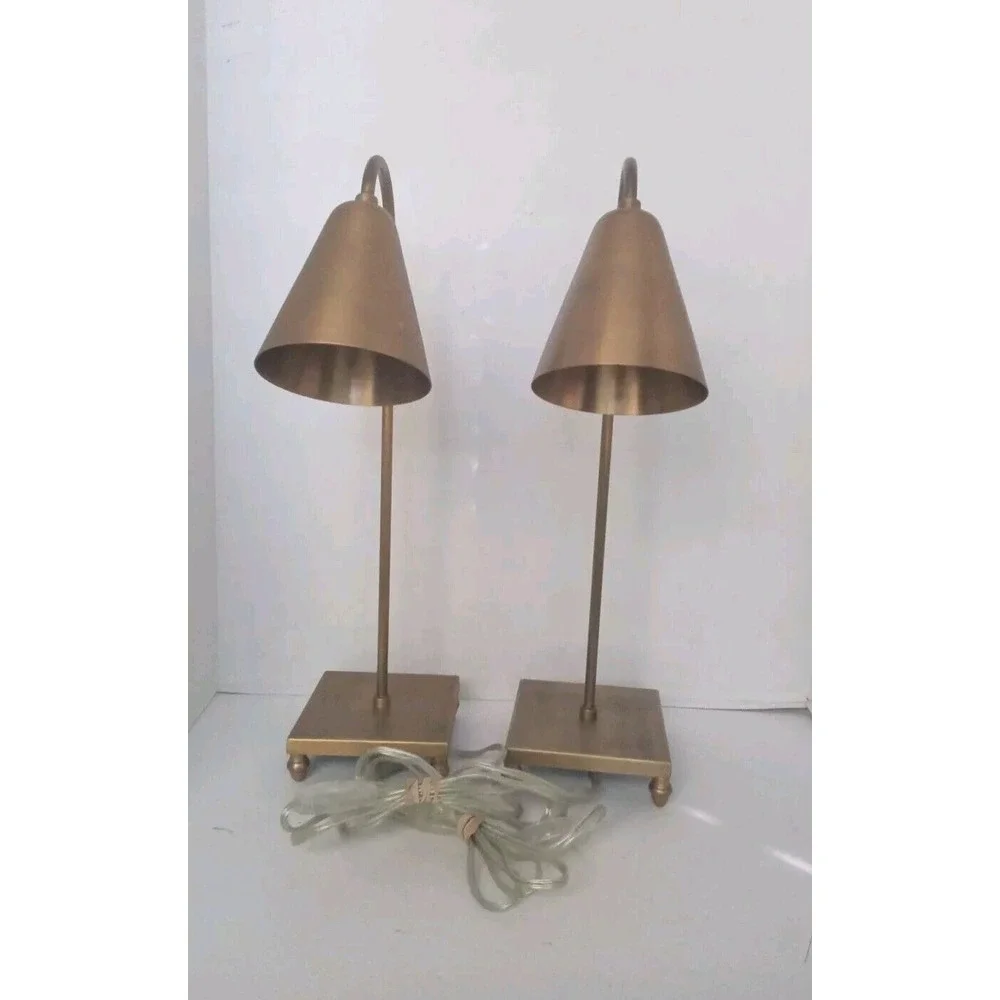 Modern Gold Desk Lamps Set of 2, Bedside Table‎ Lamps, Home Decor Lighting